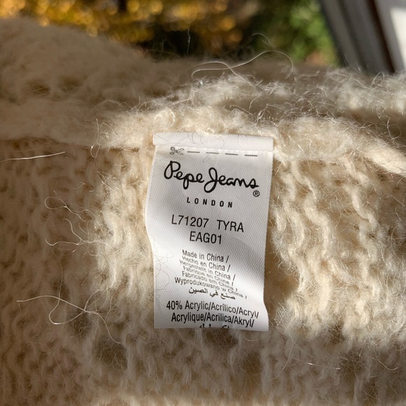 PEPE JEANS London cropped pointelle cardigan - Picture 10 of 11